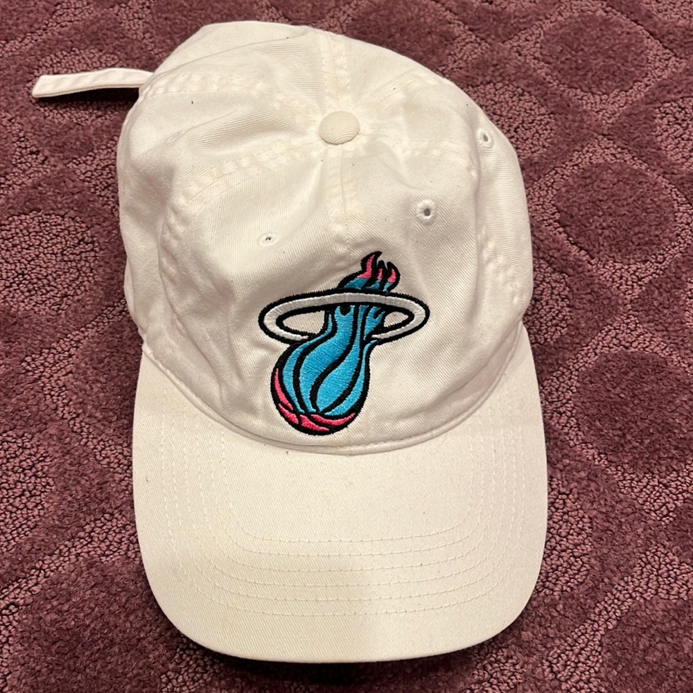 Miami Heat Baseball Dad Cap